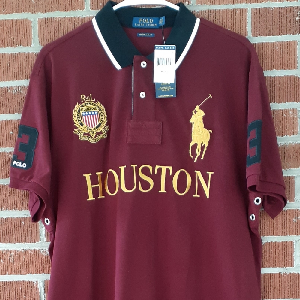 🐎New XL Polo Ralph Lauren Big Pony Maroon Houston
